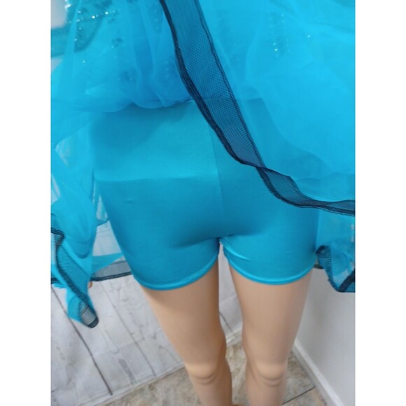 A Wish Come True Dance Leotard Adult M MA Blue Gymnastic Ballerina - Picture 6 of 9